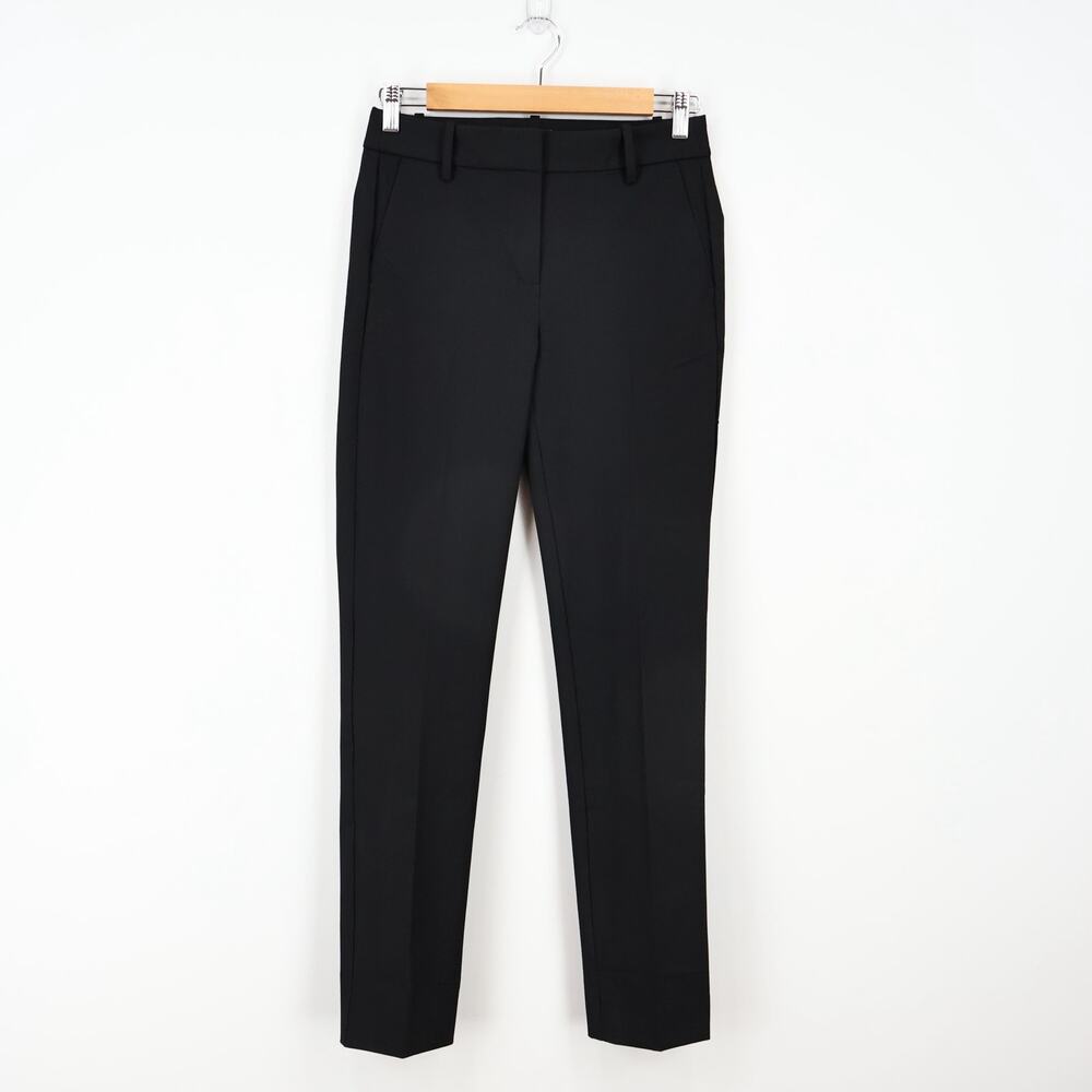 J.Crew Slim-fit Full-length Trouser Pant Black Size 0 NWT